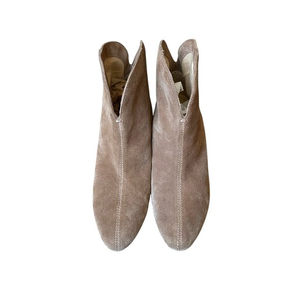 Splendid Paige Suede Western Heeled Ankle Bootie Brown - size 10 - Picture 6 of 8
